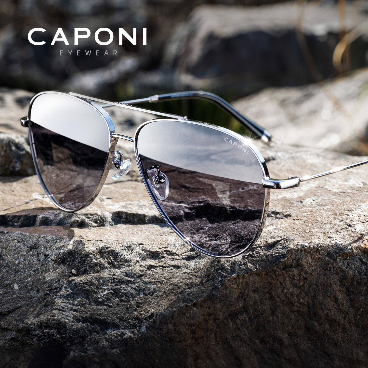 CAPONI Avation Men Polarized S - Sunglasses Aviator Polarized reseña y precio