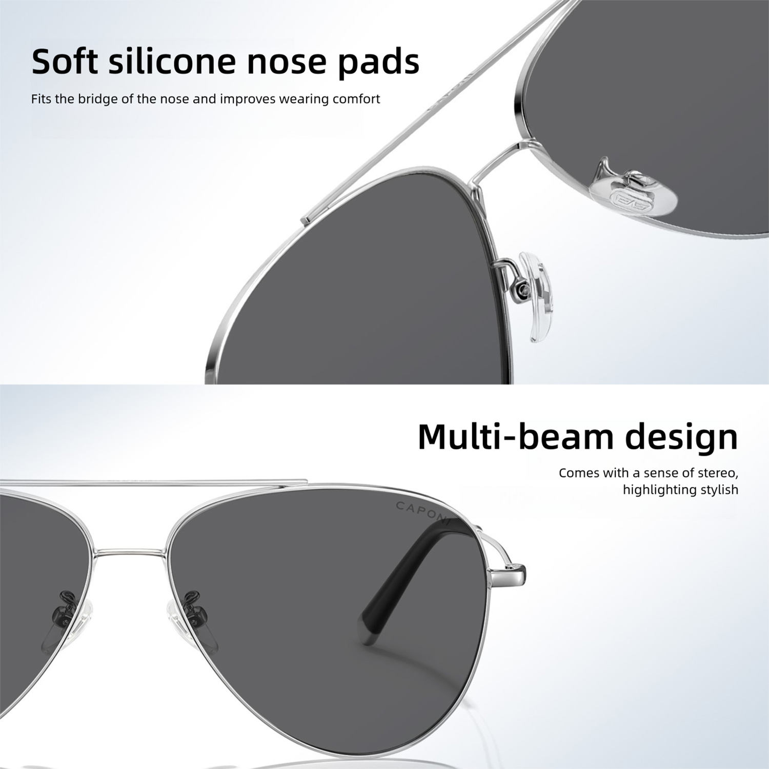 CAPONI Avation Men Polarized S - Sunglasses Aviator Polarized reseña y precio