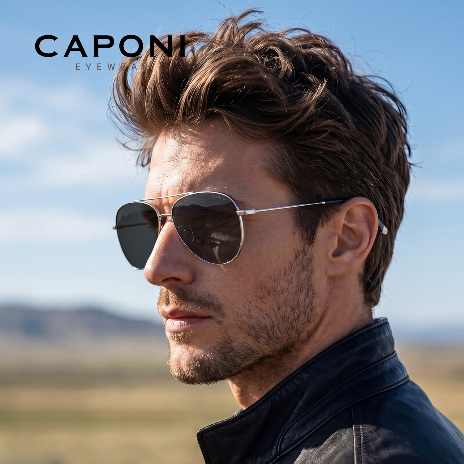 CAPONI Avation Men Polarized S - Sunglasses Aviator Polarized reseña y precio
