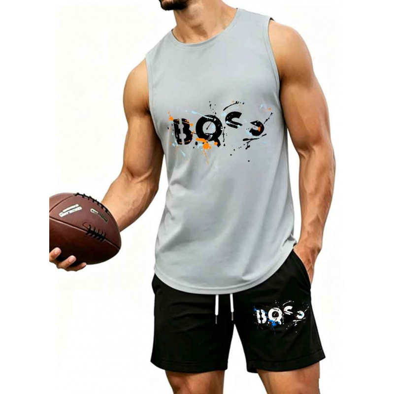 Men's  Graffiti Letter Print 2 - Tank Top Muscle reseña y precio