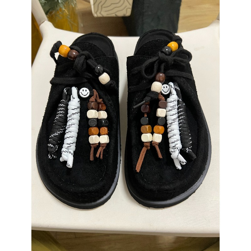 Women Men Clogs Cow Suede Leat - Flip Flop Leather Men reseña y precio