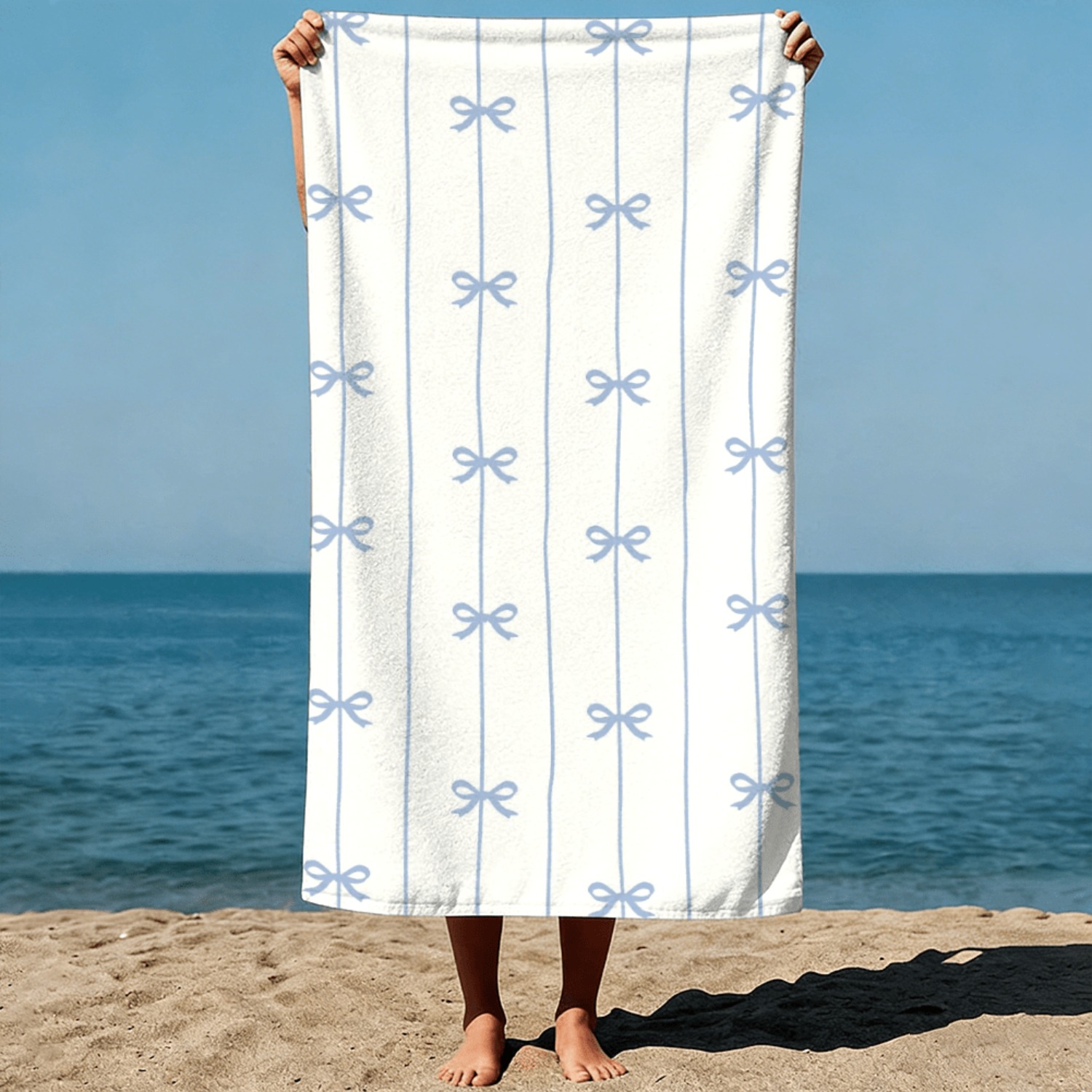 1pc Summer Beach Towel Blue Ri - Beach Towel Large reseña y precio