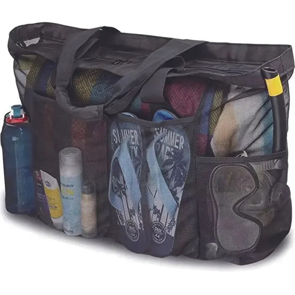 Large-Capacity Mesh Beach Hand - Beach Towel Large reseña y precio