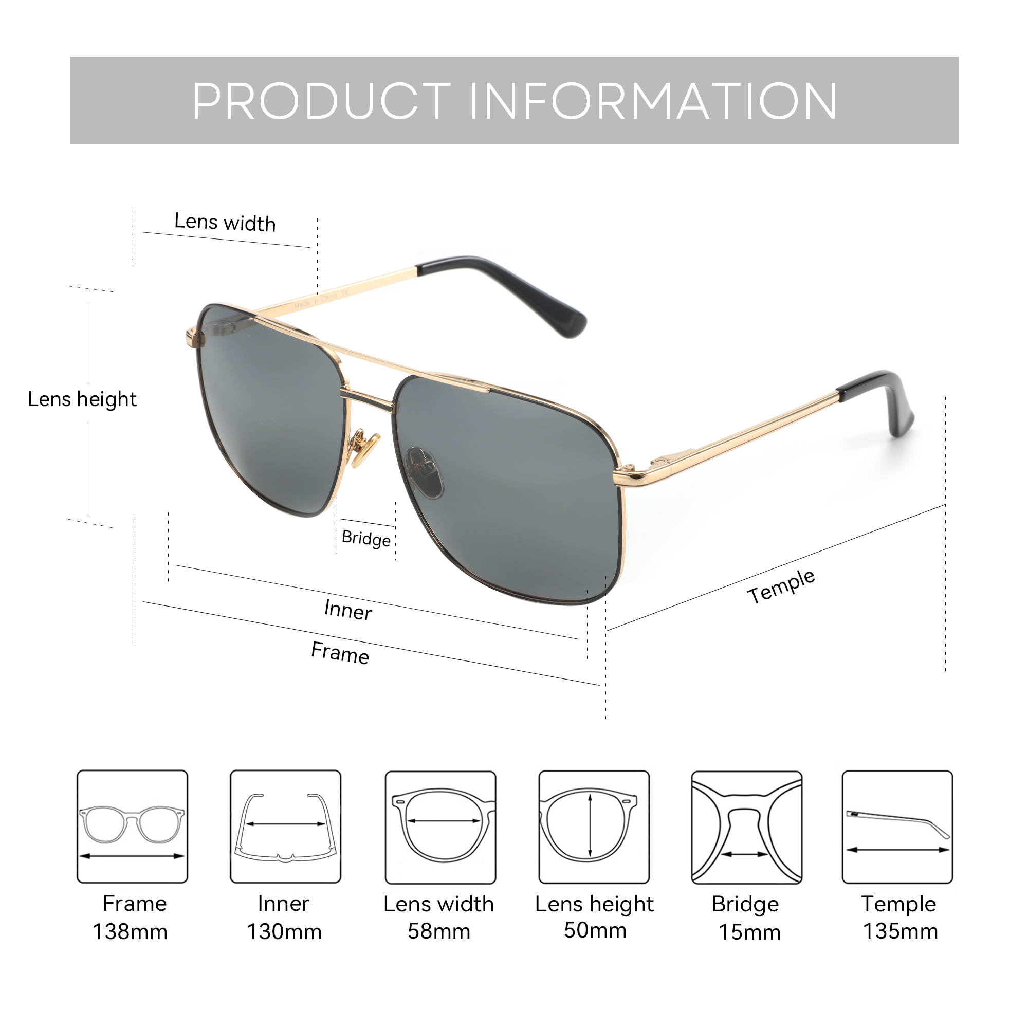 BLUEMOKY Aviator Polarized Pre - Sunglasses Aviator Polarized reseña y precio