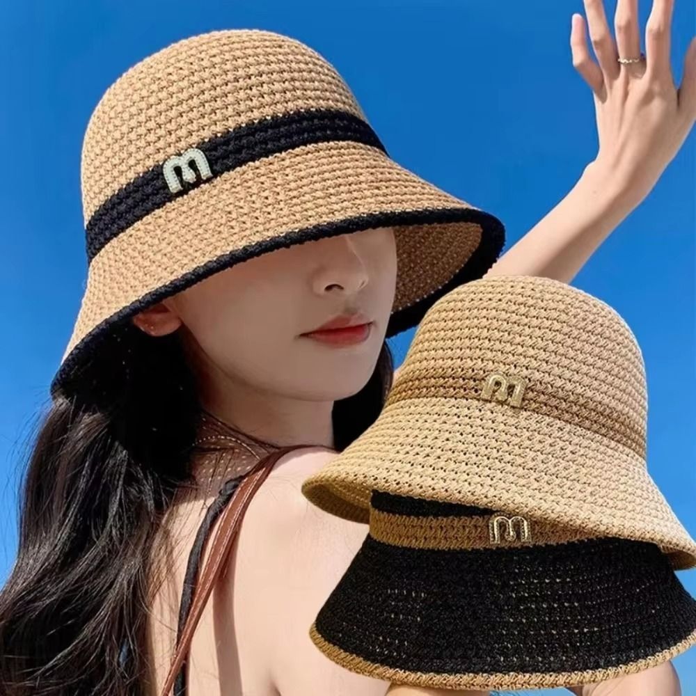 Fashion Elegant Bow Fisherman  - Bucket Hat Straw reseña y precio