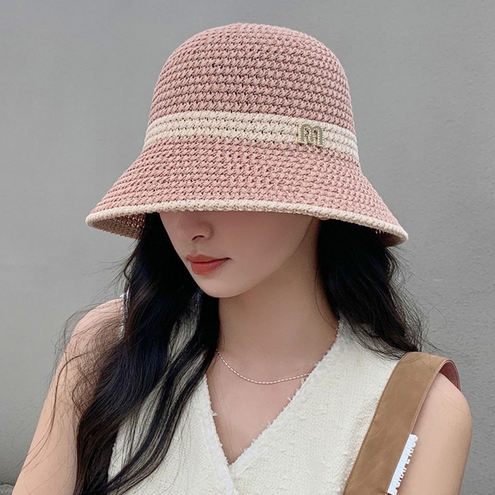Fashion Elegant Bow Fisherman  - Bucket Hat Straw reseña y precio