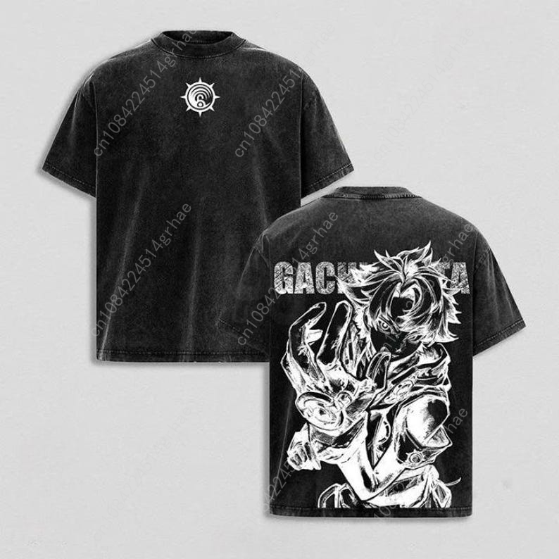 Gachiakuta Vintage Anime Washe - Tee Graphic Print reseña y precio