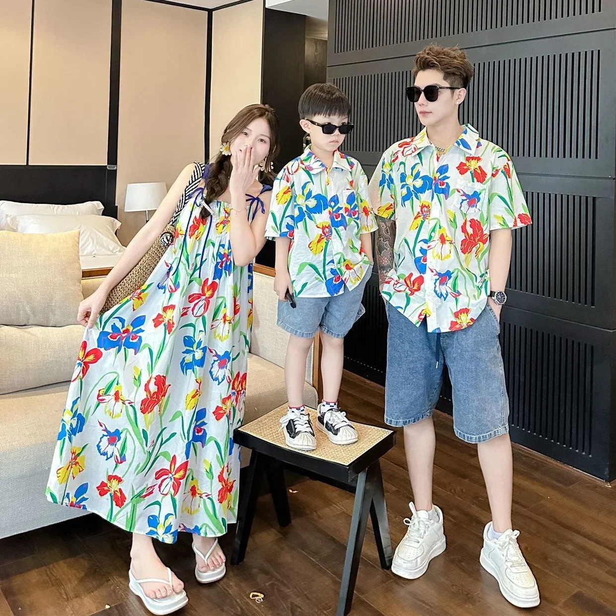 VacationClothes Korean Mommy a - Resort Shirt Floral reseña y precio
