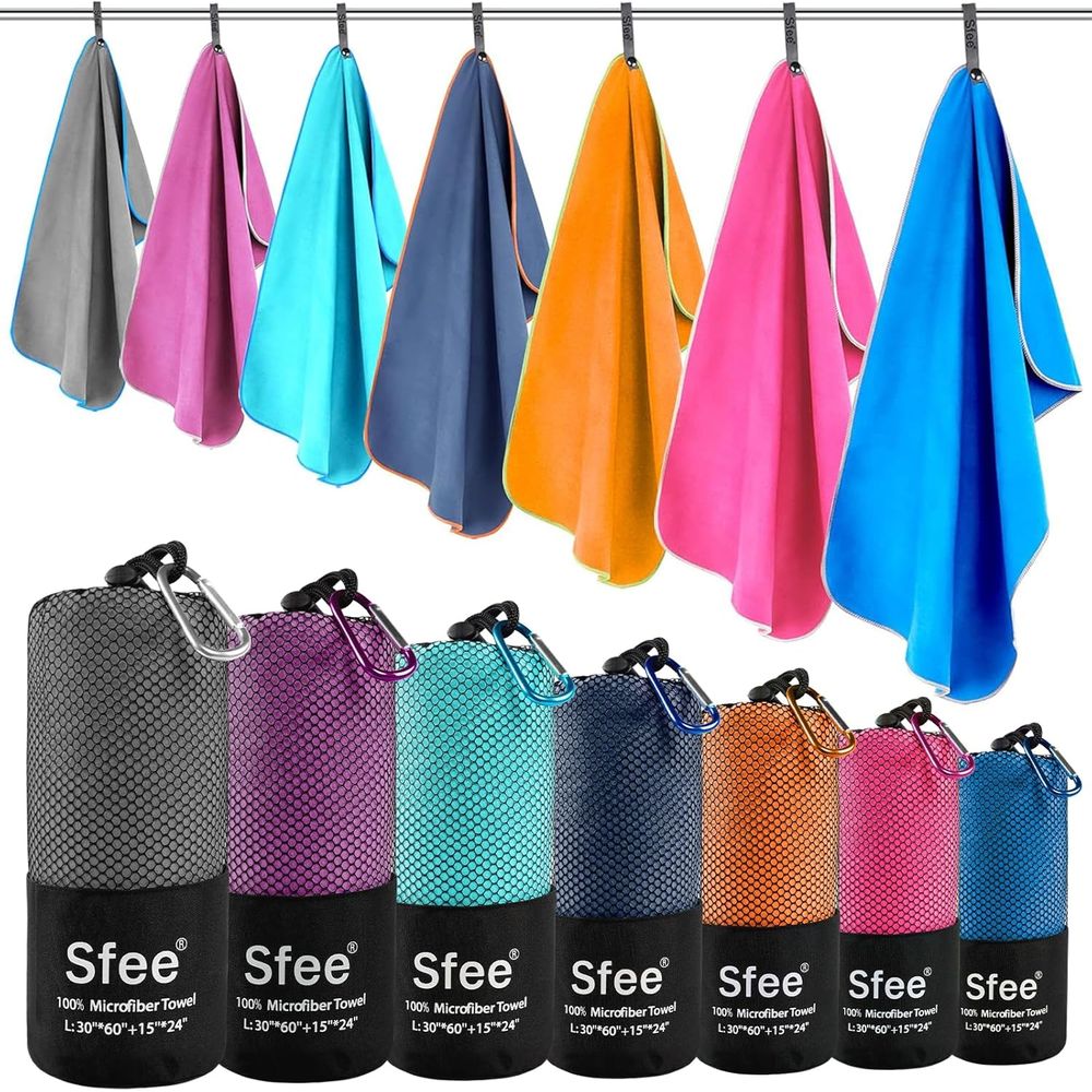 Compact Large Absorbent Travel - Beach Towel Large reseña y precio