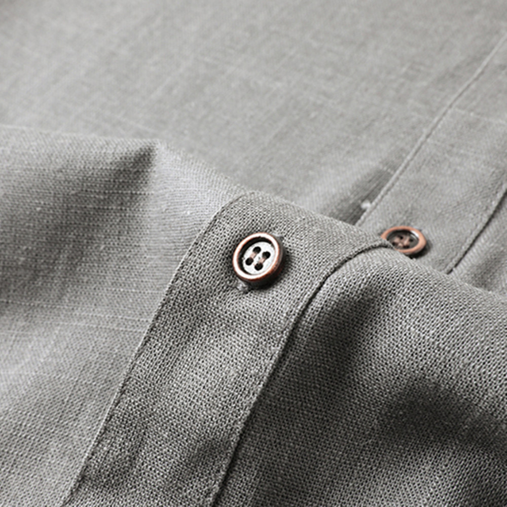 Men's Cotton Linen Tang Suit S - Short Linen Drawstring reseña y precio