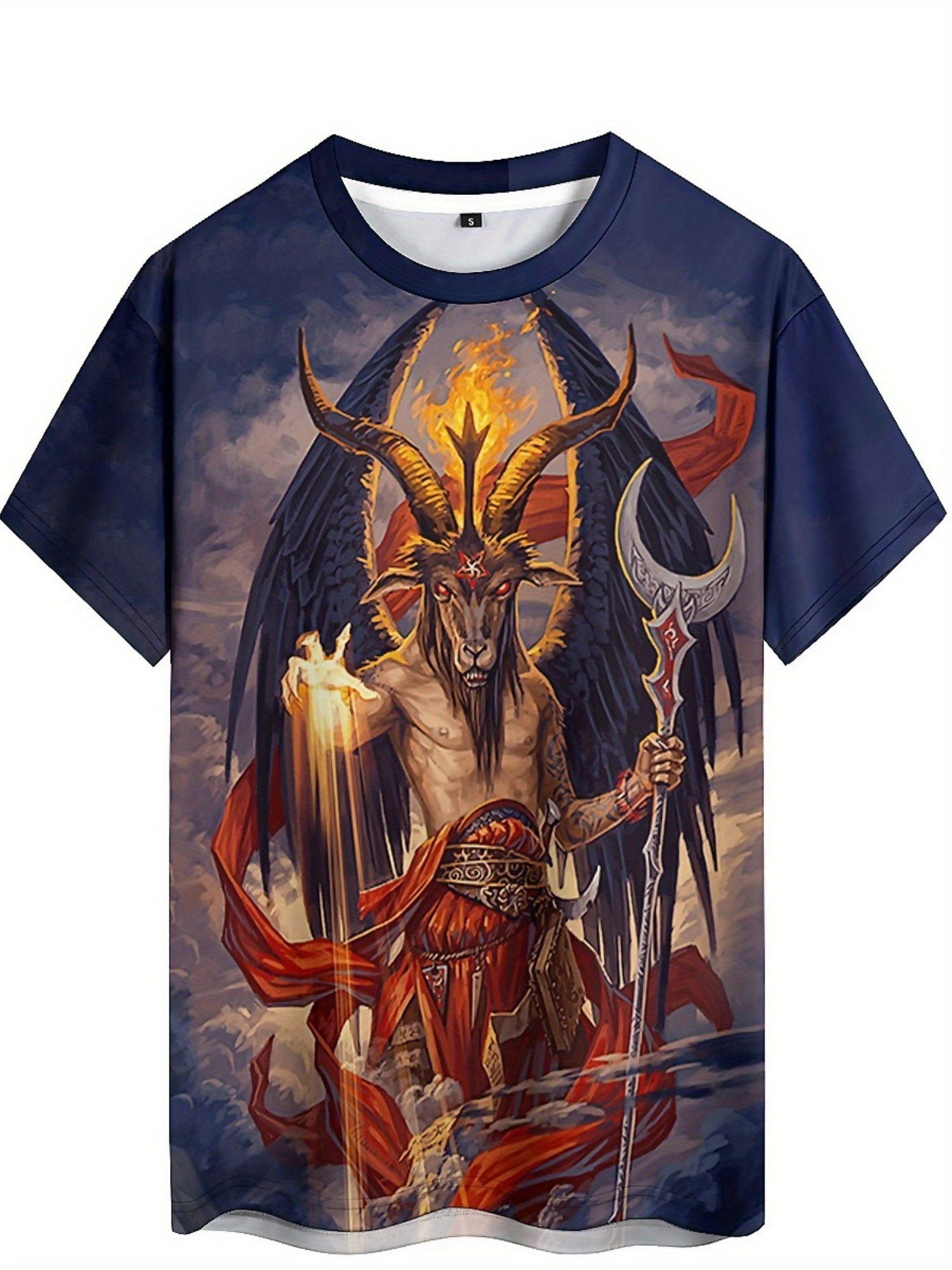 Men's 3D Demon Print T-Shirt | - Tee Graphic Print reseña y precio