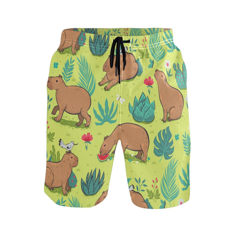Cartoon Animal 3d Print Capyba - Trunks Board Surf reseña y precio