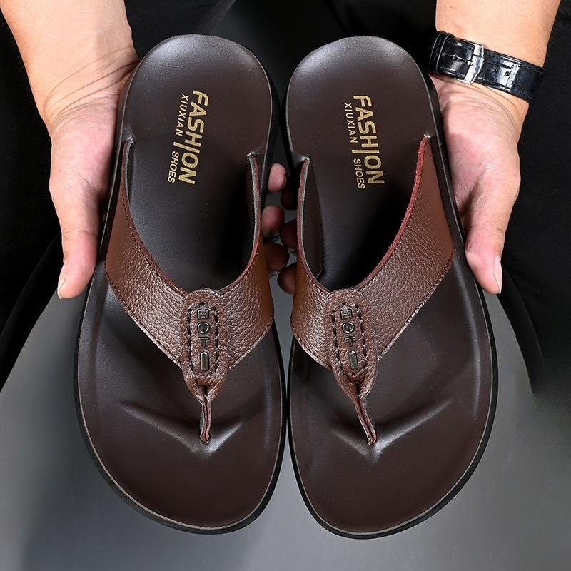 Hot Sale Men's Flip Flops High - Flip Flop Leather Men reseña y precio
